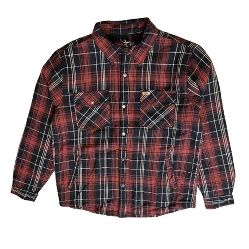 TK-1871 - Sherpa-Lined Flannel Jacket