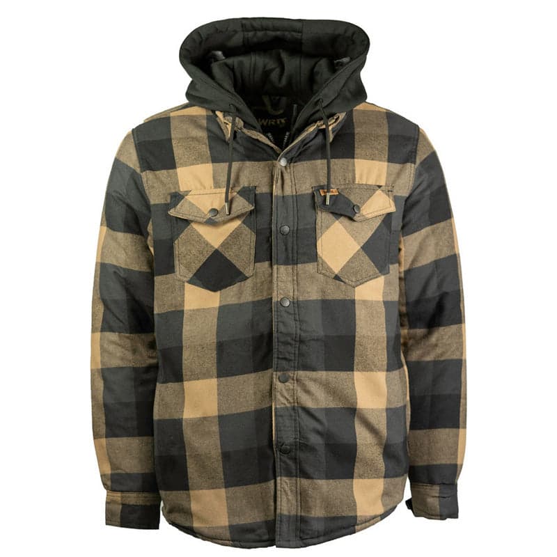 TK-1781 - Quilted Flannel Jacket with Hood