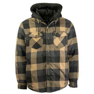 TK-1781 - Quilted Flannel Jacket with Hood