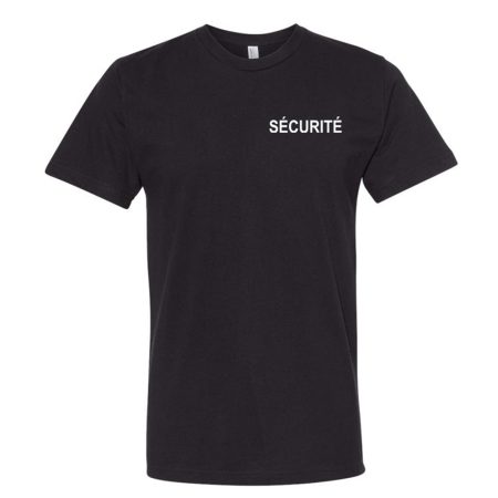 T-Shirt Sécurité Impression au coeur et au dos - S01
