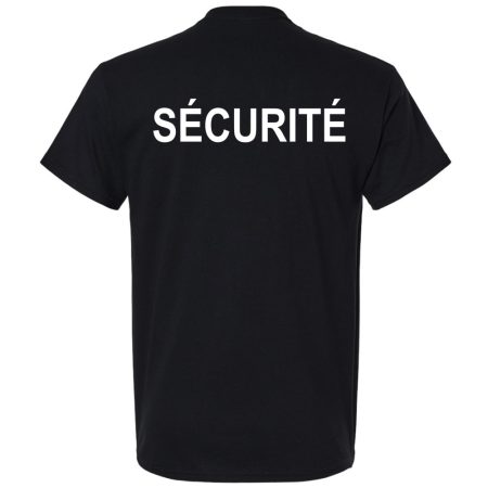 T-Shirt Sécurité Impression au coeur et au dos - S01