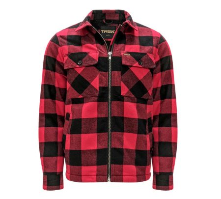 TK-1783 - VESTE EN FLANELLE DOUBLÉ SHERPA AVEC FERMETURE ÉCLAIRE