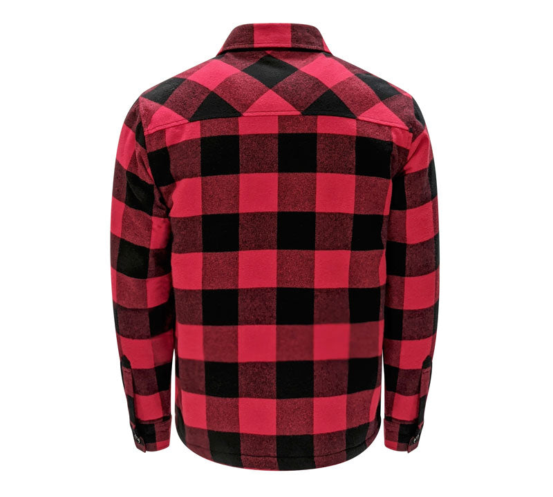 TK-1783 - VESTE EN FLANELLE DOUBLÉ SHERPA AVEC FERMETURE ÉCLAIRE - Image 3